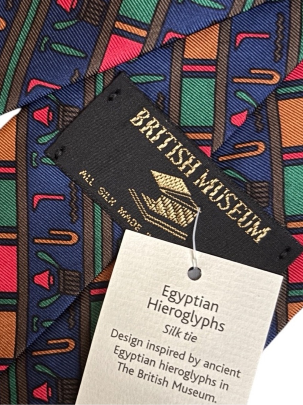BRITISH MUSEUM OF LONDON silk tie